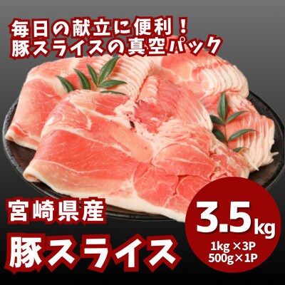 宮崎県産豚スライス3.5kg　K16_0177