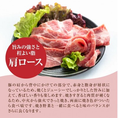 宮崎県産豚肩ロース焼肉 1.5kg(500g×3)　K16_0172
