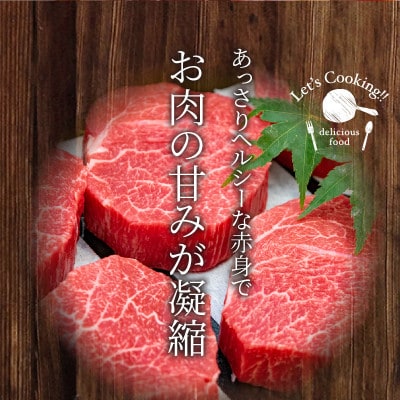 木城白木八重牧場育ちの黒毛和牛健康モモステーキ 400g