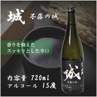 【先行受付】令和7年産 新しき村友情都市コラボ 日本酒 純米吟醸「城 ～不落の城」4本