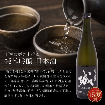 【先行受付】令和7年産 新しき村友情都市コラボ日本酒2種2本セット(城1本・アラバンサ1本)