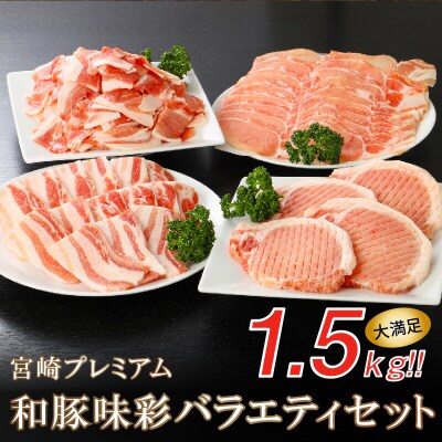 宮崎プレミアム和豚味彩バラエティセット 1.5kg
