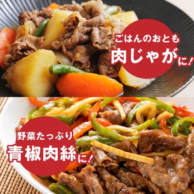 宮崎県産黒毛和牛赤身スライス切落し1.5kgセット(木城町)
