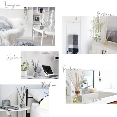 easeリードディフューザー『mobilier』4つの香りリフィルセット　香り彩る空間へ