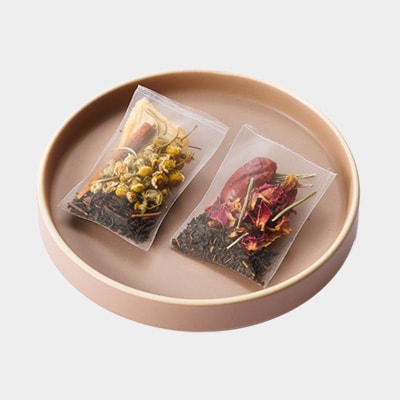有機素材カモミール紅茶&ローズ紅茶　紙パック2個セット　【ラッピング付き】