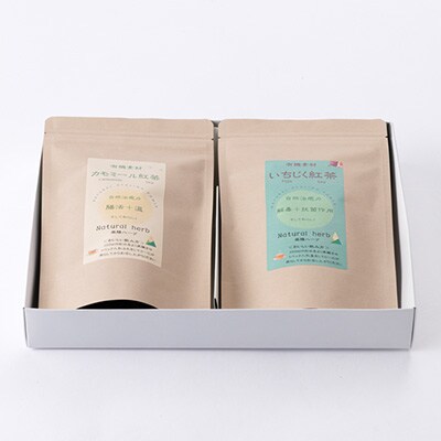 有機素材いちじく紅茶&カモミール紅茶  紙パック2個セット　　【ラッピング付き】