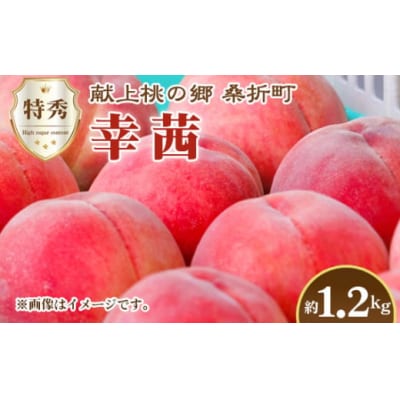 もも(幸茜)特秀　1.2kg　桑折町産　JAふくしま未来