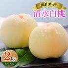 岡山県産 清水白桃 2kg(5～8玉)