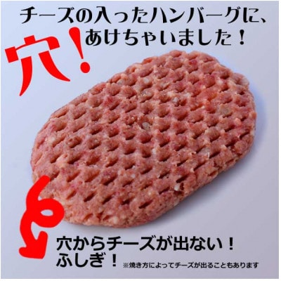 北海道産ナチュラルチーズを道産牛のハンバーグで包んだとろけるチーズinハンバーグ　120g×8個入