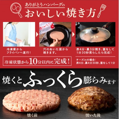 牛肉100% ありがとうハンバーグ 24個 北海道産牛 簡単便利 国産牛