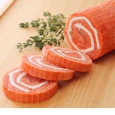 ＜佐藤水産＞紅鮭サーモンロール(チーズ入) 400g