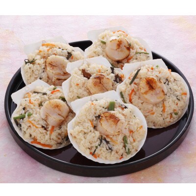 ＜佐藤水産＞炙り帆立おこわ【6個入】