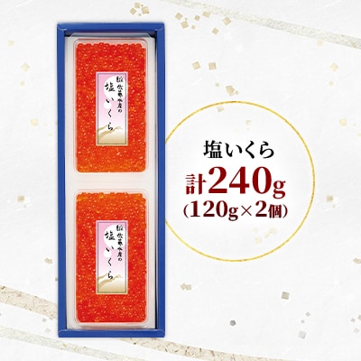 佐藤水産 北海道産 塩 いくら 240g(120g×2個)