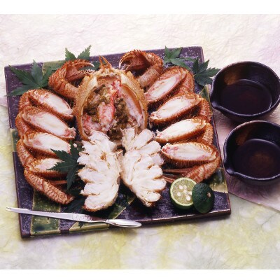北海道産ボイル毛蟹　4尾約1.6kg(1尾約400g)　専用かに酢付き