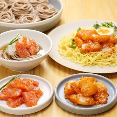 【佐藤水産】鮭ルイベ漬160gと麻辣(マーラー)帆立150g　計310g
