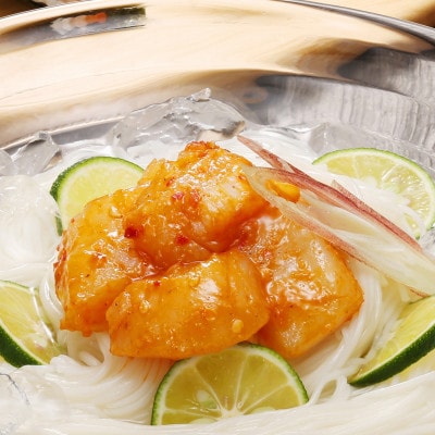 【佐藤水産】鮭ルイベ漬160gと麻辣(マーラー)帆立150g　計310g