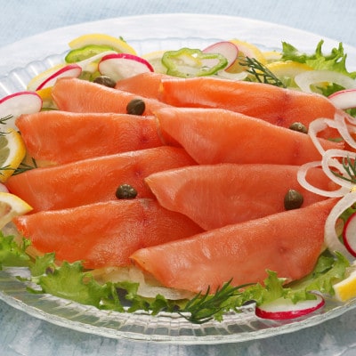 【佐藤水産】鮭の王様!キングサーモンソフトスモーク　100セット限定