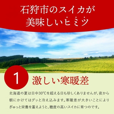 【夏季限定】石狩産 黒玉スイカ 1玉 130080