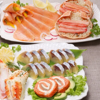 佐藤水産の年越・春迎　海鮮おせち用セット2022年    2人前　(全8品)　OS-210