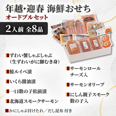 【佐藤水産】 年越・迎春 海鮮おせち オードブルセット 2人前 全8品 OS-223