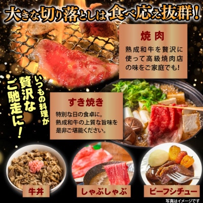 【訳あり品】黒毛和牛切り落とし(800g)
