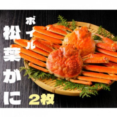 『鳥取の冬の味覚の王者』(ボイル)松葉がに　2枚　【2025年1月以降順次発送】