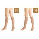 キュッとひきしめレッグシェイパー2枚セット(ベージュ・Mサイズ×2枚)