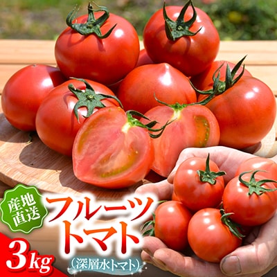 【事前受付】感動のフルーツトマト「深層水トマト」3キロ【濃厚な甘みと旨み】