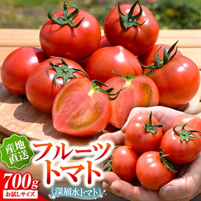 お試しサイズ!フルーツトマト「深層水トマト」約700g【濃厚な甘みと旨み】