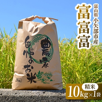 【新米先行受付(2026年10月上旬から順次発送)】令和8年富山県産「富富富」(精米)10kg×1袋