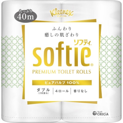 クリネックス　ソフティ4ロール(ダブル)x10パック_21166