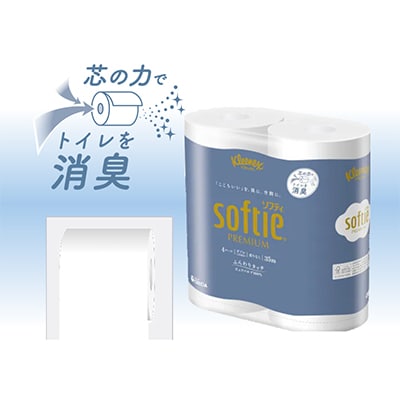 クリネックス　ソフティ4ロール(ダブル)x10パック