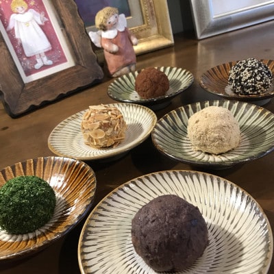 プチプチ食感がたまらない もりなが松陰堂の玄米おはぎ(6種)