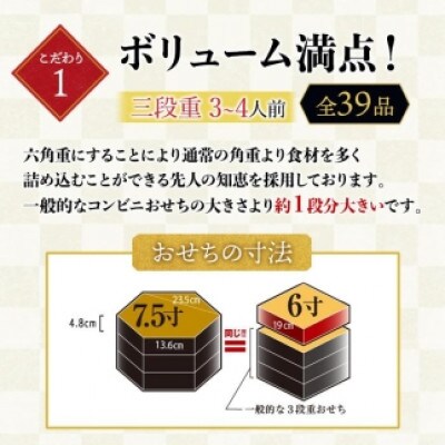 おせち料理3段重　宴