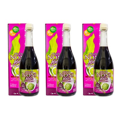 ミラクルノニジュース720ml×3本セット