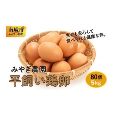 平飼い鶏卵80個(5kg)