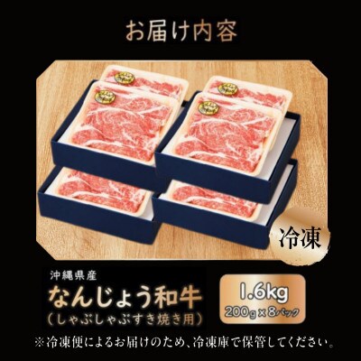 なんじょう和牛しゃぶしゃぶ・すき焼き用　200g×8パック