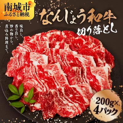 なんじょう和牛切り落とし　200g×4パック
