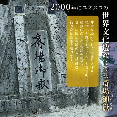 【返礼品なし】「世界遺産 斎場御嶽」神聖な環境を守るためのご寄附 10,000円
