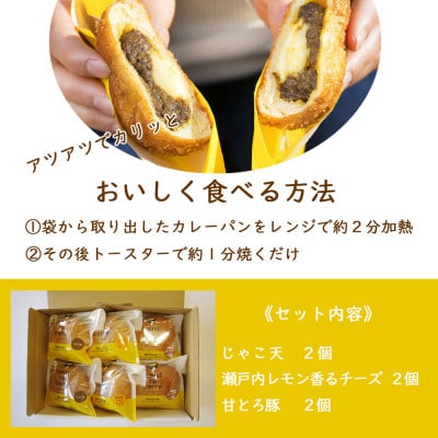 カリットカリー 6個 (3種×2個) 詰合せ