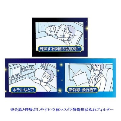 小林製薬ののどぬ～るぬれマスク 就寝用立体タイプ(無香料)3×20箱 合計60セット
