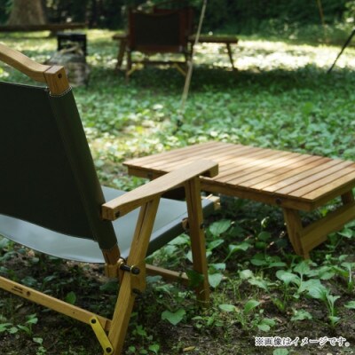 CAMPOOPARTSのOAK W600 ソロテーブル(脚一体型)