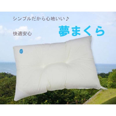 高性能ウォッシャブル「夢まくら」くぼみ枕 清潔快適(R-35k)丸洗いOK 枕 35×50cm