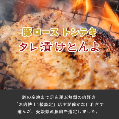 お肉博士厳選の愛媛県産豚肉ロース オリジナル極タレ漬けトンテキ「タレ漬けとんよ」3枚×3パック冷凍
