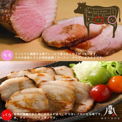 喜多ちゃんチャーシュー(約200g×2個) 国産豚肉 冷凍【お肉博士がいるお店】