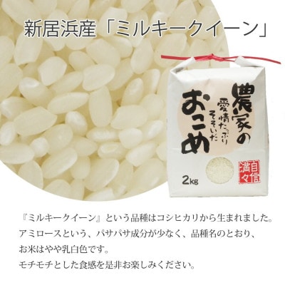 【令和7年産 精米】愛媛・新居浜個性派農家の個性派ミルキークイーン4kg(2kg×2袋)