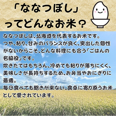 北海道深川産ななつぼし10kg(5kg×2袋)(普通精米)
