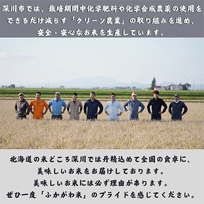 【令和7年産】北海道深川産　ゆめぴりか3kg(1kg×3袋)精米　特A　美味しいお米　小分け