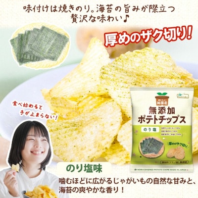 純国産 ポテトチップス のり塩味 24袋 北海道深川市