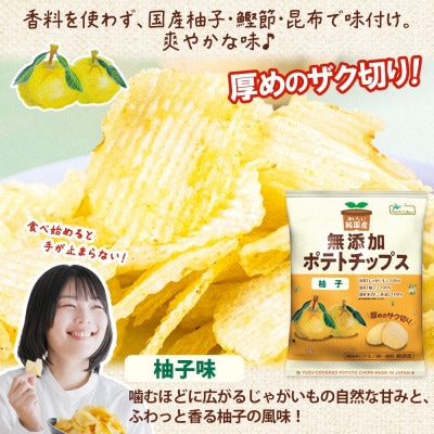 【3ヵ月毎定期便】純国産 ポテトチップス 柚子味 12袋全2回